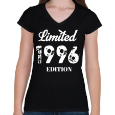 PRINTFASHION 1996 - Női V-nyakú póló - Fekete női póló