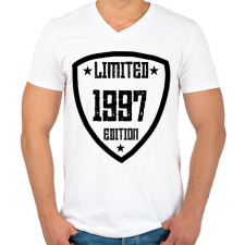 PRINTFASHION 1997 - Férfi V-nyakú póló - Fehér férfi póló