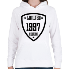 PRINTFASHION 1997 - Női kapucnis pulóver - Fehér női pulóver, kardigán