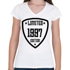 PRINTFASHION 1997 - Női V-nyakú póló - Fehér