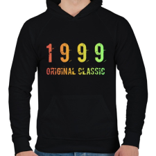 PRINTFASHION 1999 - Férfi kapucnis pulóver - Fekete férfi pulóver, kardigán