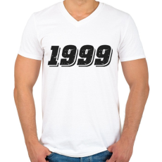 PRINTFASHION 1999 - Férfi V-nyakú póló - Fehér