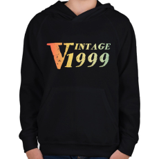 PRINTFASHION 1999 - Gyerek kapucnis pulóver - Fekete