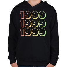 PRINTFASHION 1999 - Gyerek kapucnis pulóver - Fekete