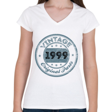 PRINTFASHION 1999 - Női V-nyakú póló - Fehér női póló