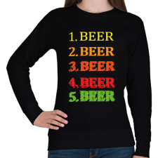 PRINTFASHION 1-5 Beer - Női pulóver - Fekete női pulóver, kardigán