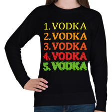 PRINTFASHION 1-5 Vodka - Női pulóver - Fekete női pulóver, kardigán