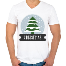 PRINTFASHION 1 - Férfi V-nyakú póló - Fehér férfi póló