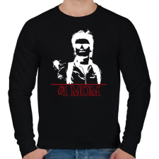 PRINTFASHION #1 Mom - Stranger Things - Férfi pulóver - Fekete férfi pulóver, kardigán
