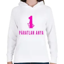 PRINTFASHION 1 PÁRATLAN ANYA - Női kapucnis pulóver - Fehér női pulóver, kardigán