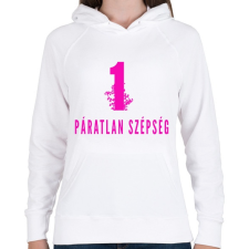 PRINTFASHION 1 PÁRATLAN SZÉSÉG - Női kapucnis pulóver - Fehér női pulóver, kardigán