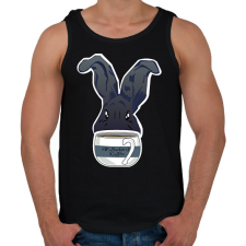 PRINTFASHION 1 vödör kávé - Férfi atléta - Fekete atléta, trikó