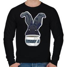 PRINTFASHION 1 vödör kávé - Férfi pulóver - Fekete férfi pulóver, kardigán
