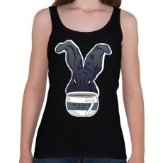 PRINTFASHION 1 vödör kávé - Női atléta - Fekete