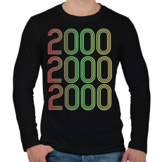 PRINTFASHION 2000 - Férfi hosszú ujjú póló - Fekete