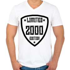 PRINTFASHION 2000 - Férfi V-nyakú póló - Fehér férfi póló