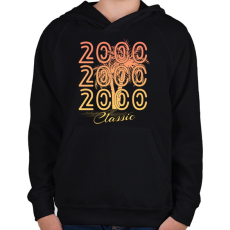 PRINTFASHION 2000 - Gyerek kapucnis pulóver - Fekete