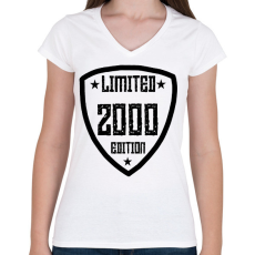 PRINTFASHION 2000 - Női V-nyakú póló - Fehér