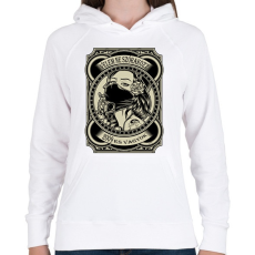 PRINTFASHION 2009 Velem ne szórakozz - Női kapucnis pulóver - Fehér