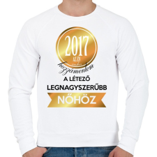 PRINTFASHION 2017 - Férfi pulóver - Fehér férfi pulóver, kardigán