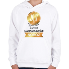 PRINTFASHION 2017 - Gyerek kapucnis pulóver - Fehér gyerek pulóver, kardigán