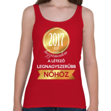 PRINTFASHION 2017 - Női atléta - Cseresznyepiros női trikó