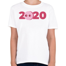 PRINTFASHION 2020 Disznóvágás - Gyerek póló - Fehér