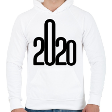 PRINTFASHION 2020 - Férfi kapucnis pulóver - Fehér