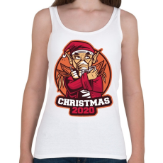 PRINTFASHION 2020 Karácsony mikulás maszkban - Női atléta - Fehér