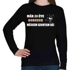 PRINTFASHION 20 éve borozgatok! - Női pulóver - Fekete női pulóver, kardigán