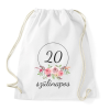 PRINTFASHION 20 éves szülinapos - Sportzsák, Tornazsák - Fehér