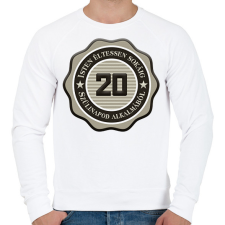 PRINTFASHION 20 - Férfi pulóver - Fehér férfi pulóver, kardigán