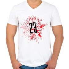 PRINTFASHION 23.png - Férfi V-nyakú póló - Fehér férfi póló