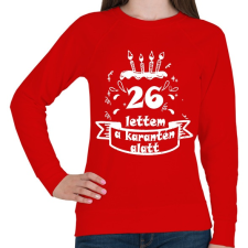 PRINTFASHION 26 - Női pulóver - Piros női pulóver, kardigán