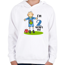 PRINTFASHION "2 years old" for boy - Gyerek kapucnis pulóver - Fehér gyerek pulóver, kardigán