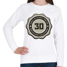 PRINTFASHION 30 - Női pulóver - Fehér női pulóver, kardigán