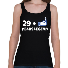 PRINTFASHION 30. SZÜLINAP - Női atléta - Fekete