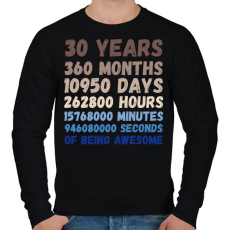 PRINTFASHION 30 Years - Férfi pulóver - Fekete