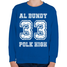 PRINTFASHION 33 Al Bundy - Gyerek pulóver - Királykék