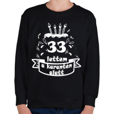 PRINTFASHION 33 lettem - Gyerek pulóver - Fekete