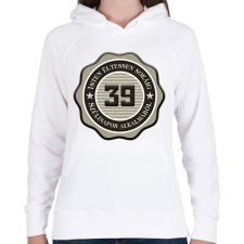 PRINTFASHION 39 - Női kapucnis pulóver - Fehér női pulóver, kardigán