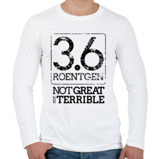 PRINTFASHION 3.6 Roentgen (Black) - Férfi hosszú ujjú póló - Fehér férfi póló