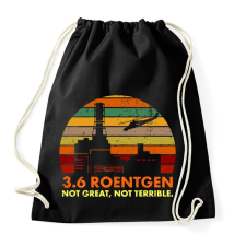 PRINTFASHION 3,6 Roentgen - Sportzsák, Tornazsák - Fekete tornazsák