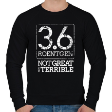 PRINTFASHION 3.6 Roentgen (white) - Férfi pulóver - Fekete
