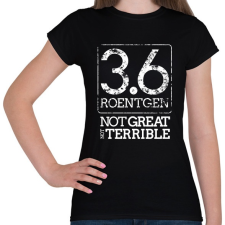 PRINTFASHION 3.6 Roentgen (white) - Női póló - Fekete női póló