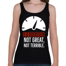 PRINTFASHION 3.6 röntgen - Női atléta - Fekete