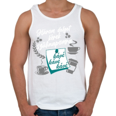 PRINTFASHION 3 dolgot - Férfi atléta - Fehér