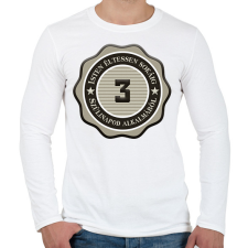 PRINTFASHION 3 - Férfi hosszú ujjú póló - Fehér férfi póló