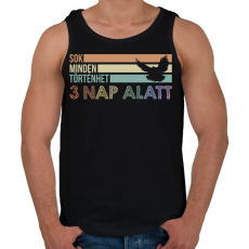 PRINTFASHION 3 nap alatt - Férfi atléta - Fekete