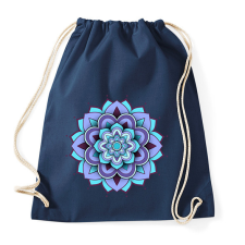 PRINTFASHION 3D mandala - Sportzsák, Tornazsák - Sötétkék tornazsák